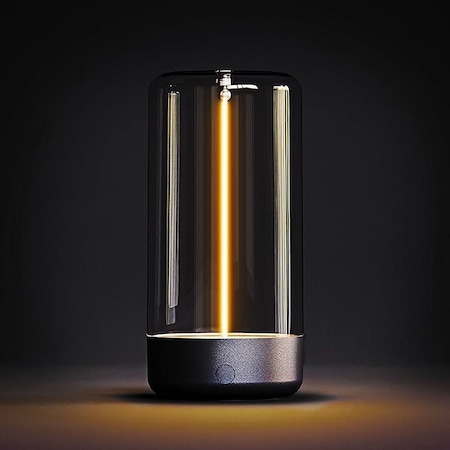 Auge Light Auge Light Mini 5.70 in. Grey Modern Rechargeable and Dimmable Flexible filament LED Table Lamp AGDSLGY2202